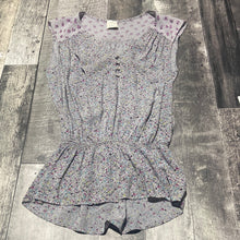Load image into Gallery viewer, Ella Moss grey/purple/black blouse - Hers size XS
