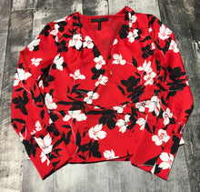 Load image into Gallery viewer, BCBG red/white/black long sleeve blouse - Hers size M
