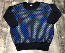 Load image into Gallery viewer, Wilfred navy/white 3/4 sleeve sweater 55%silk - Hers size XXS
