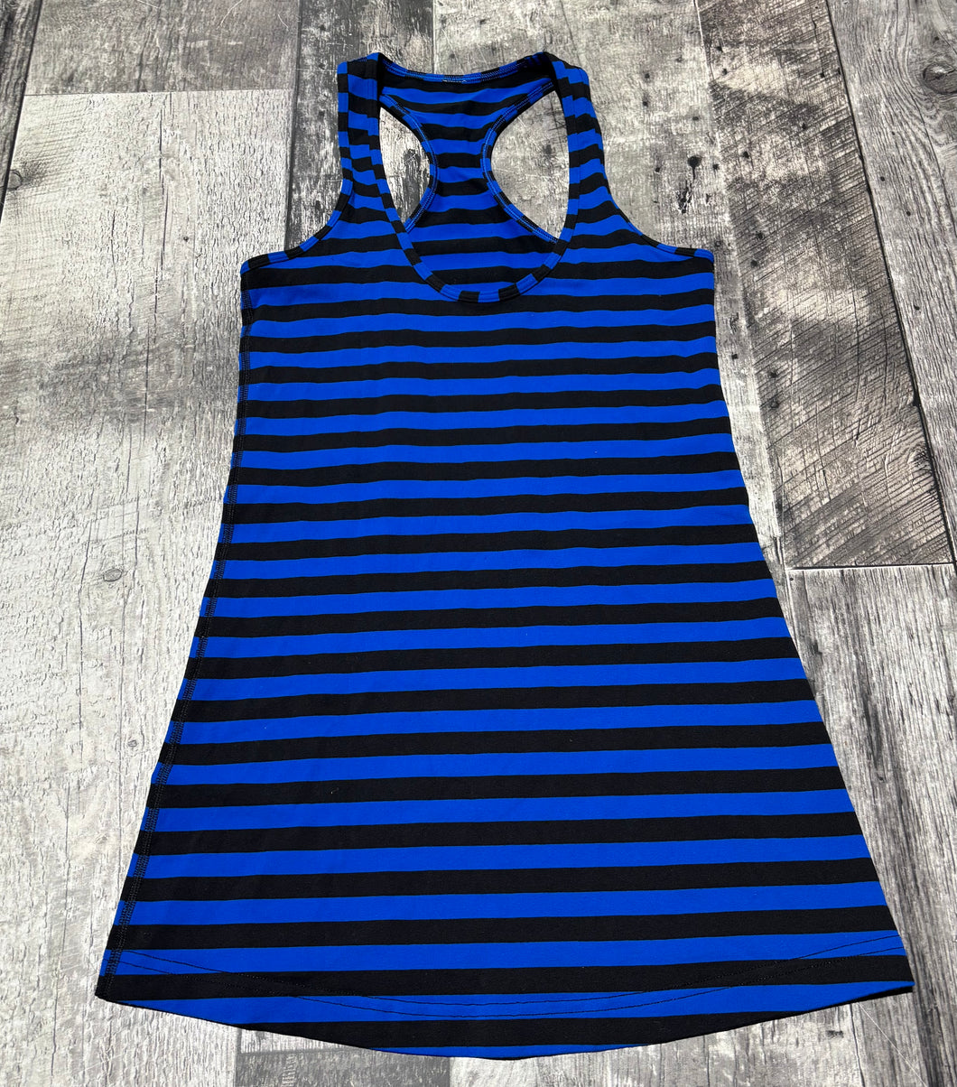 lululemon blue/black tank top - Hers size approx S