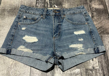 Load image into Gallery viewer, Garage high rise blue jean shorts - Hers size 3

