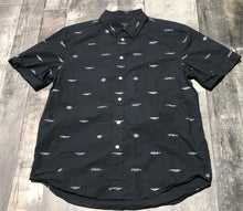 Load image into Gallery viewer, Rag &amp; Bone black/white button up shirt - His size M
