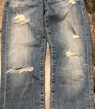 Load image into Gallery viewer, AG light blue mid rise ex boyfriend slouchy slim jeans - Hers size 25

