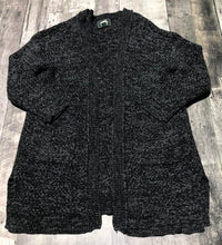 Load image into Gallery viewer, Roots black/white long knit cardigan - Hers size S
