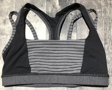 Load image into Gallery viewer, lululemon black/grey sports bra - Hers size 8
