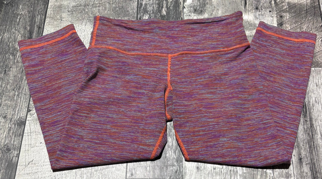 lululemon purple/orange capris - Hers size 4