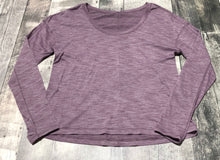 Load image into Gallery viewer, lululemon purple long sleeve - Hers size approx S/M
