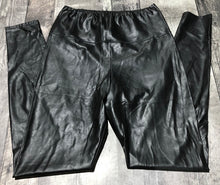 Load image into Gallery viewer, Wilfred Free black fake leather leggings - Hers size L

