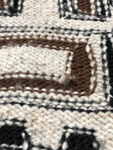 Load image into Gallery viewer, Wilfred Free brown/black/cream heavy knit zip up sweater - Hers size M
