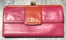 Load image into Gallery viewer, Coach pink/orange wallet
