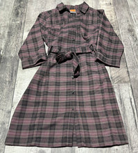 Load image into Gallery viewer, Merrell purple/black plaid long sleeve dress - Hers size M
