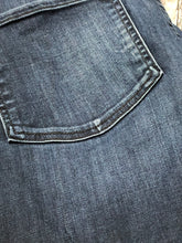Load image into Gallery viewer, Fidelity dark blue high rise flare jeans - Hers size 32
