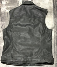 Load image into Gallery viewer, Topshop dark grey fake leather vest - Hers size 6
