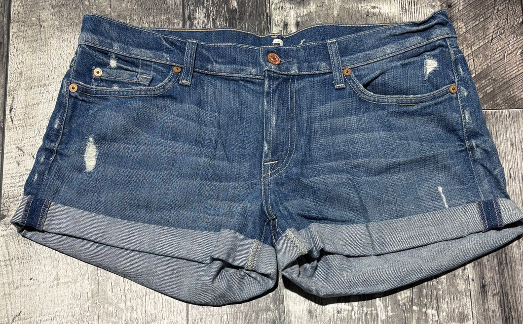 7 for all mankind blue low rise shorts - Hers size 31