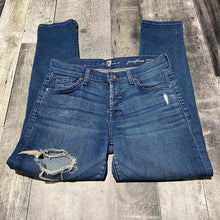 Load image into Gallery viewer, 7 For All Mankind blue jeans - Hers size 24
