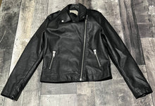 Load image into Gallery viewer, monk &amp; lou black fake leather jacket - Hers size XS
