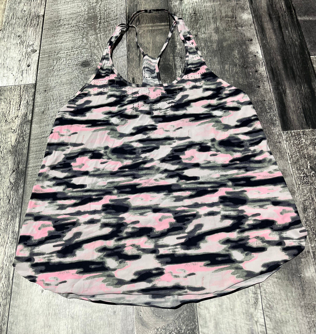 lululemon black/pink tank top - Hers size approx S