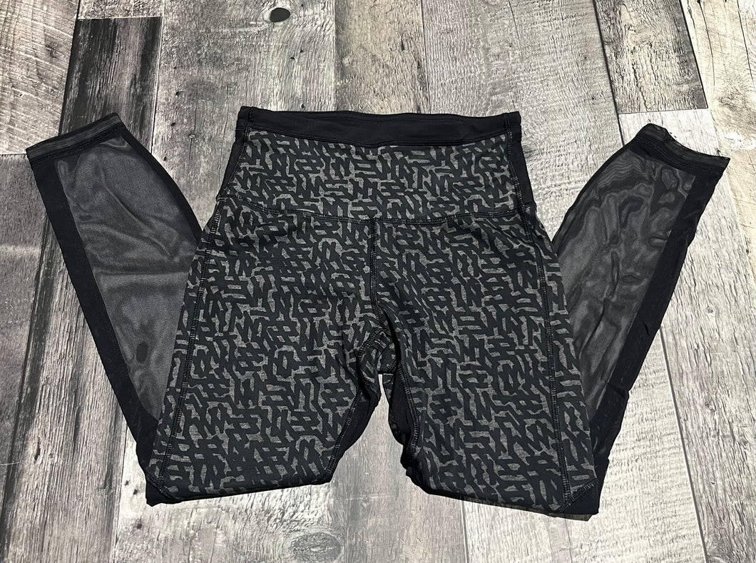 lululemon black/grey leggings - Hers size 4
