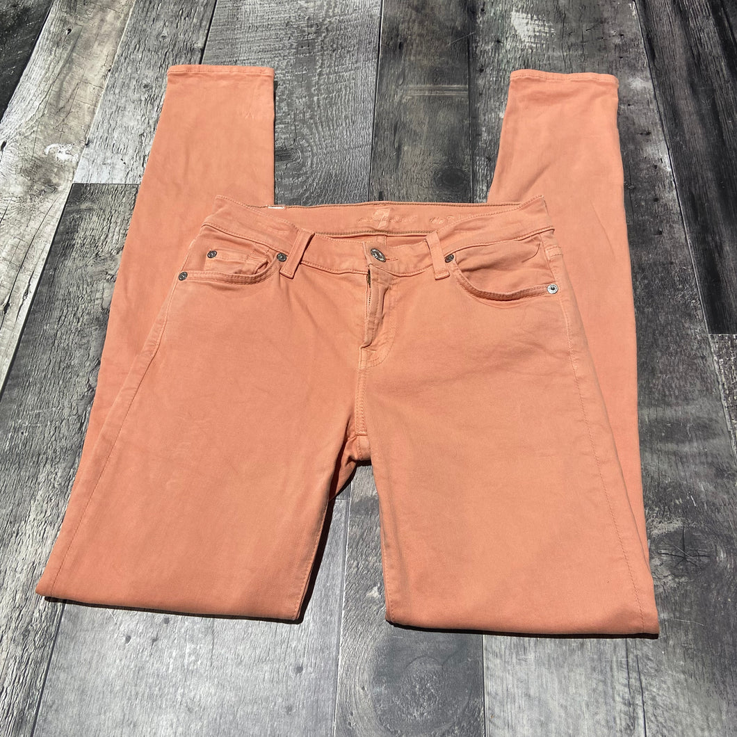 7 For All Mankind orange/pink pants - Hers size 26
