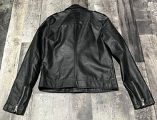 Load image into Gallery viewer, monk &amp; lou black fake leather jacket - Hers size XS
