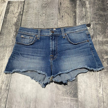 Load image into Gallery viewer, 7 For All Mankind blue denim shorts - Hers size 27
