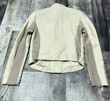Load image into Gallery viewer, Free People cream fake leather jacket - Hers size 4
