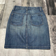 Load image into Gallery viewer, Fidelity blue denim skirt - Hers size S
