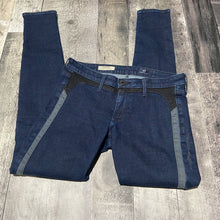 Load image into Gallery viewer, AG blue/black denim jeans - Hers size S
