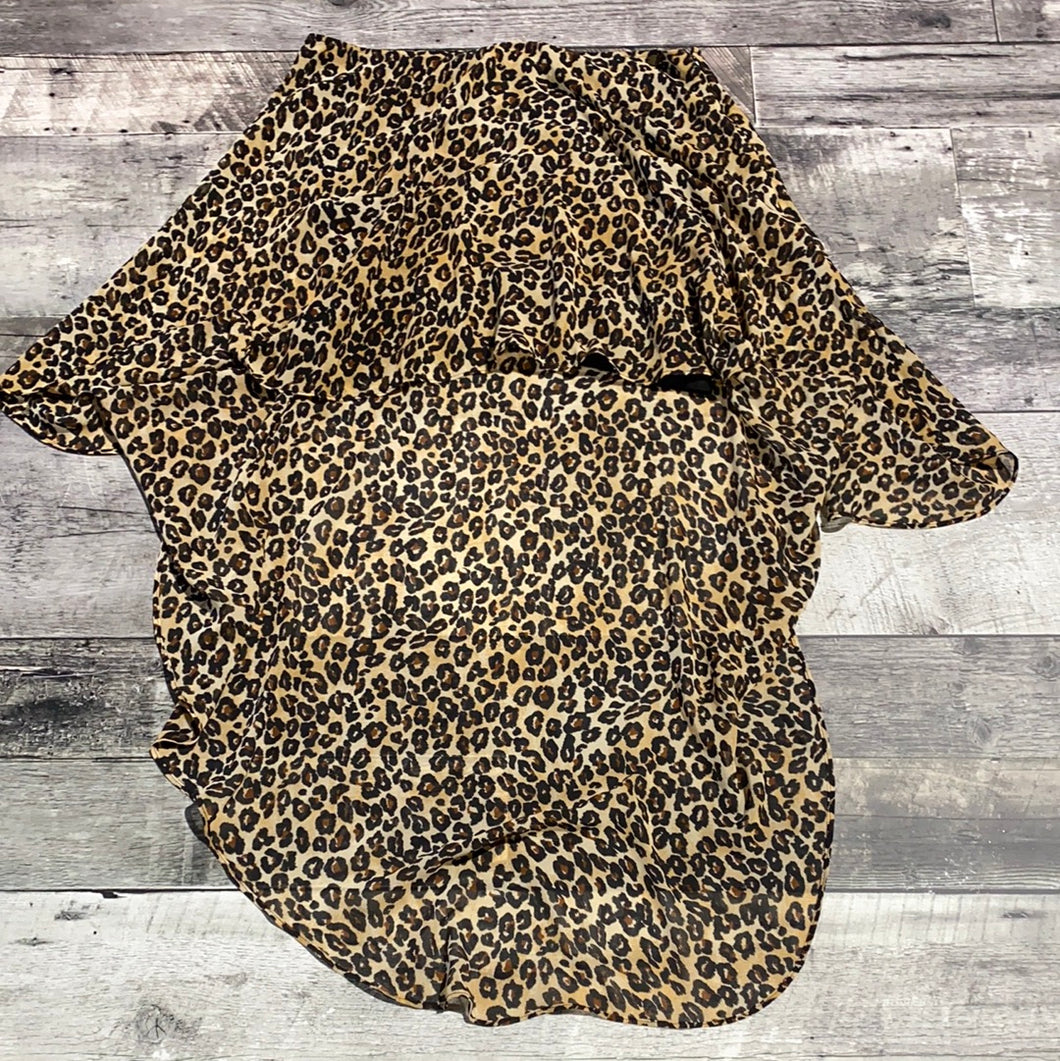 Guess brown leopard print skirt - Hers size 10